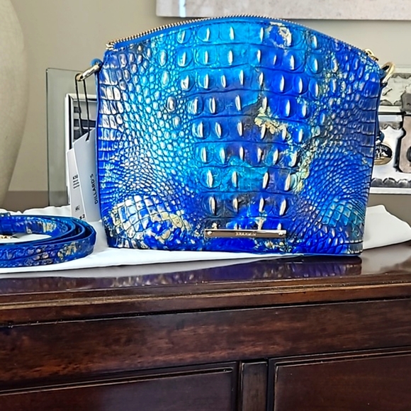 NWT Brahmin MINI Duxbury very rare Pthalo Melbourne Hard to find desirable color - Picture 2 of 5